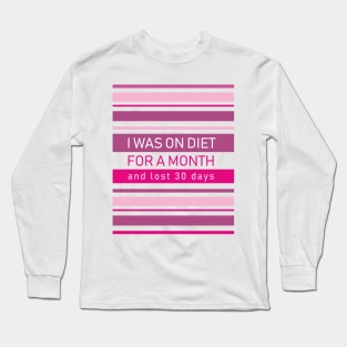 DIET pink Long Sleeve T-Shirt